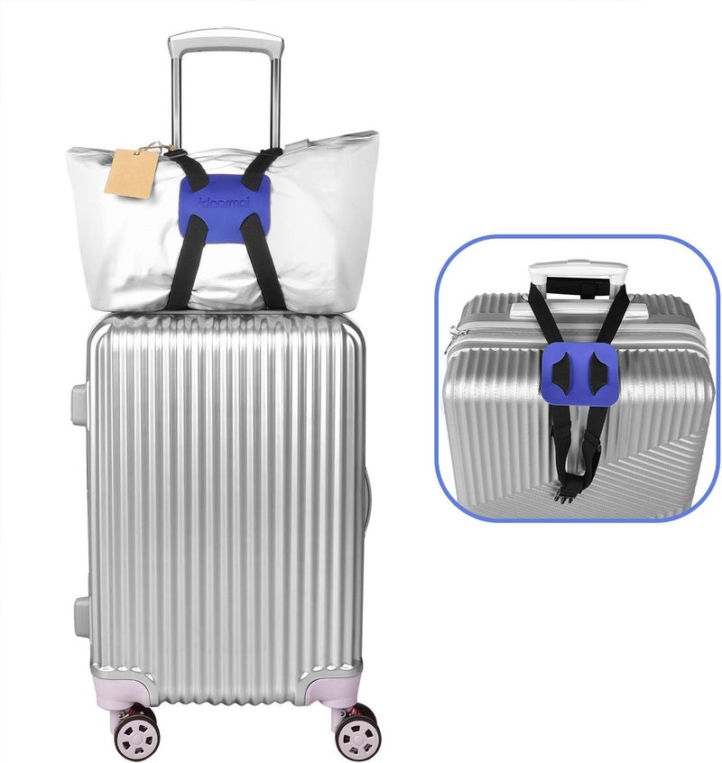 RUMILLA Luggage Straps Bag Bungee, Luggage Bungee - Luggage Straps Suitcase Adjustable Belt-(Blue-2) - Image 2